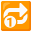 repeat single button Noto Emoji