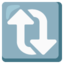 clockwise vertical arrows Noto Emoji