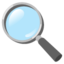 magnifying glass tilted left Noto Emoji