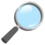 magnifying glass tilted right Noto Emoji