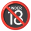 no one under eighteen Noto Emoji