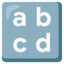 input latin lowercase Noto Emoji
