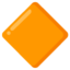 large orange diamond Noto Emoji