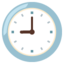 nine o’clock Noto Emoji