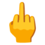 middle finger Noto Emoji