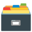 card file box Noto Emoji