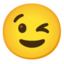 winking face Noto Emoji