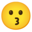 kissing face Noto Emoji