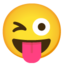 winking face with tongue Noto Emoji