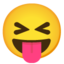 squinting face with tongue Noto Emoji