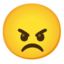 angry face Noto Emoji