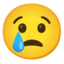 crying face Noto Emoji