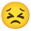persevering face Noto Emoji
