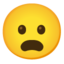 frowning face with open mouth Noto Emoji