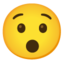 hushed face Noto Emoji