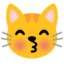 kissing cat Noto Emoji