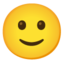 slightly smiling face Noto Emoji