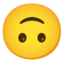 upside-down face Noto Emoji