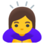 woman bowing Noto Emoji