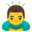 man bowing Noto Emoji