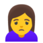 woman frowning Noto Emoji