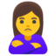 woman pouting Noto Emoji