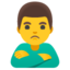 man pouting Noto Emoji