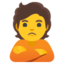 person pouting Noto Emoji