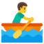 man rowing boat Noto Emoji