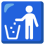 litter in bin sign Noto Emoji