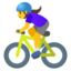 woman biking Noto Emoji