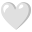 white heart Noto Emoji