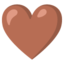 brown heart Noto Emoji