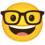 nerd face Noto Emoji