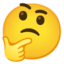 thinking face Noto Emoji