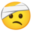 face with head-bandage Noto Emoji