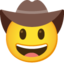 cowboy hat face Noto Emoji