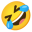 rolling on the floor laughing Noto Emoji