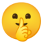 shushing face Noto Emoji