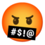 face with symbols on mouth Noto Emoji