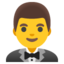 man in tuxedo Noto Emoji