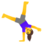 woman cartwheeling Noto Emoji