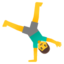 man cartwheeling Noto Emoji