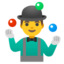 man juggling Noto Emoji