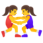 women wrestling Noto Emoji