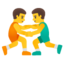 men wrestling Noto Emoji