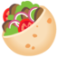 stuffed flatbread Noto Emoji