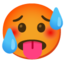 hot face Noto Emoji