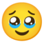face holding back tears Noto Emoji