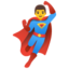 man superhero Noto Emoji